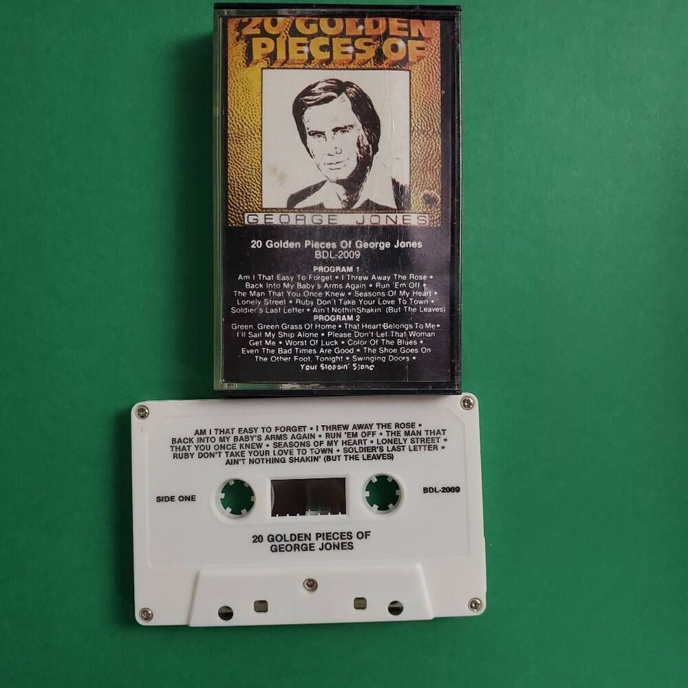 George Jones 20 Golden Pieces Cassette Classic Country